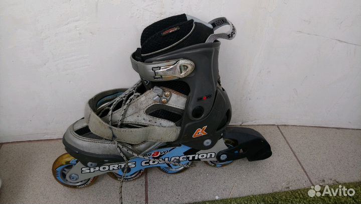 Коньки с комплектом защиты