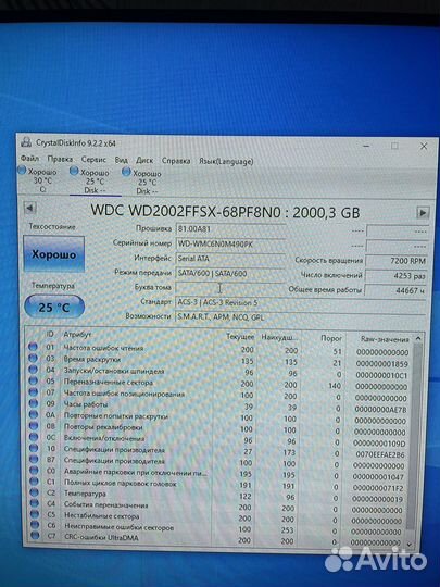 Жесткий диск HDD 2tb WD Red