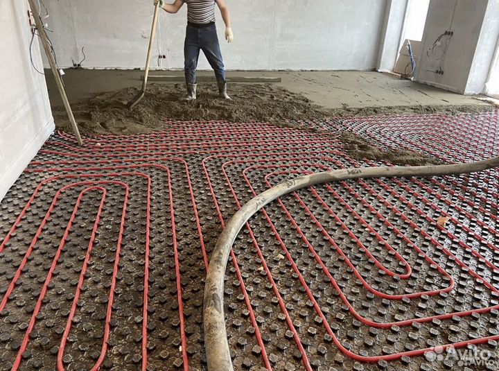 Полусухая стяжка пола