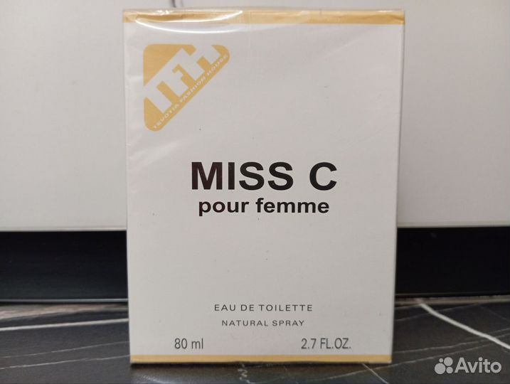 Духи Miss C pour femme 80 ml. Сделано в РФ