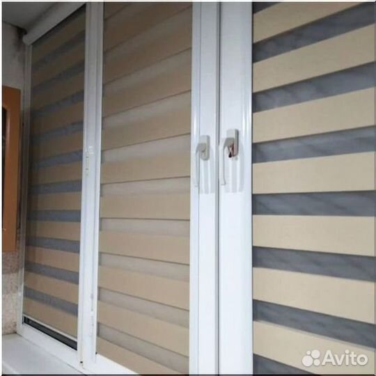 Рулонные шторы Зебра