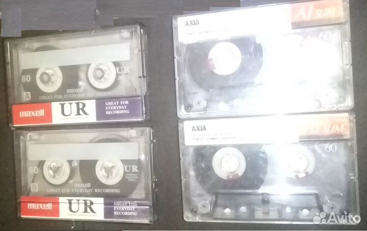 Аудио-кассеты Maxell Axia 60 мин как новые