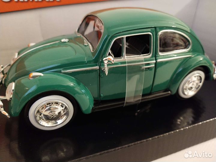 Модель 1:24, 1966 Volkswagen Beetle, металл