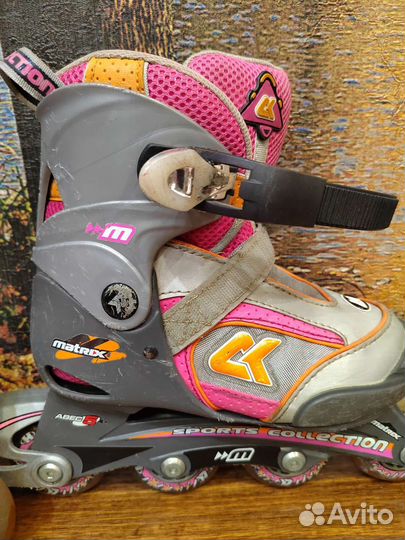 Роликовые коньки детские раздвижные