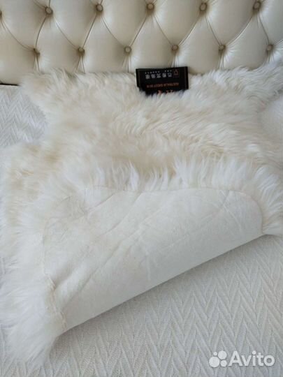 Шкура австралийской овцы белая новая