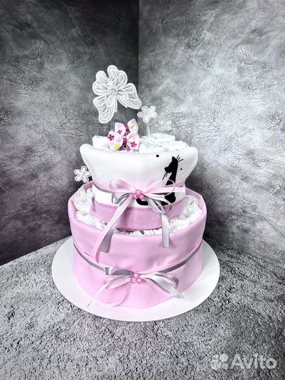 Торт из памперсов в наличии д/девочки