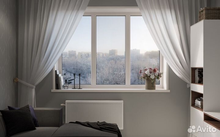 Окна с подоконником в рассрочку