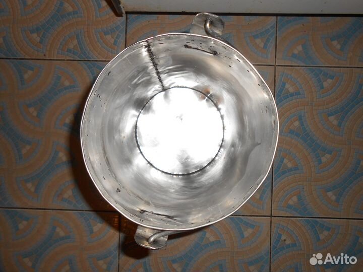 Бачок пищевой с крышкой из советской нержавейки 9л