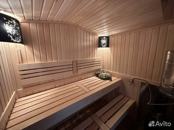 Каркасная баня утеплённая с печкой под ключ