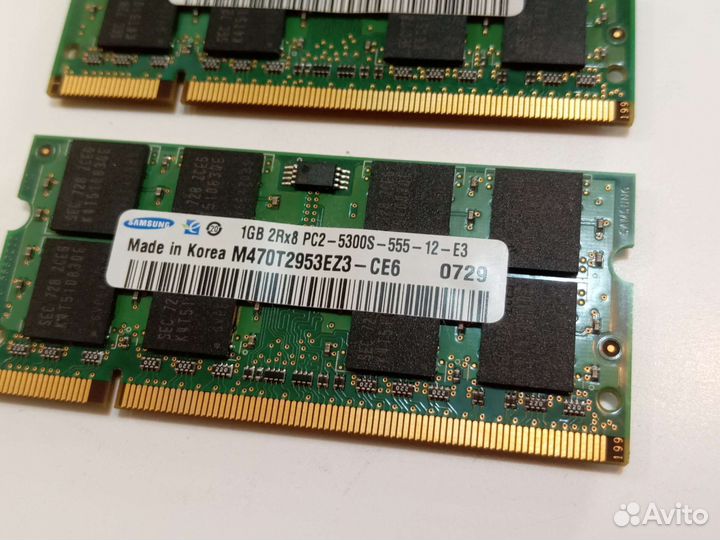 Оперативная память ddr2 для ноутбука 1 гб