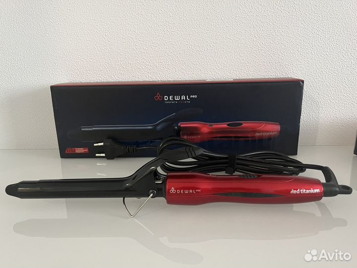 Плойка Dewal Red Titanium красная 19 мм