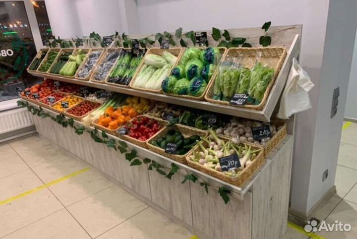 Новые Витрины Развалы для Овощей и Фруктов