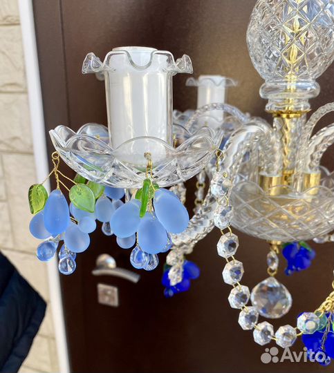 Виноград Чехия люстра хрустальная