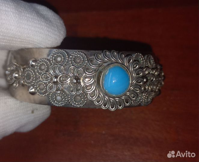 Винтажный браслет мельхиор