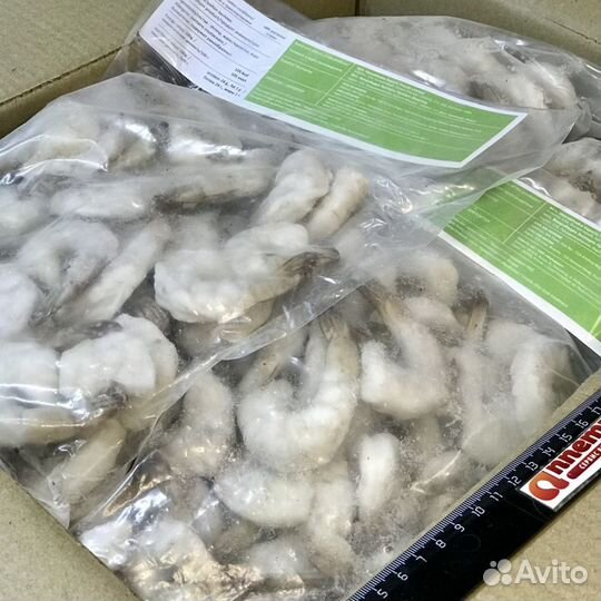 Креветки королевские очищенные с хвостиком 21-25