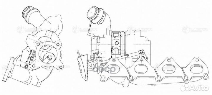 Турбокомпрессор для а/м Skoda Octavia (04) /VW