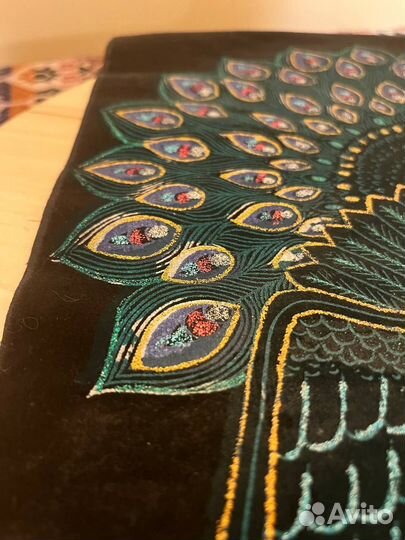 Винтажный декоративный свиток с изображением павли