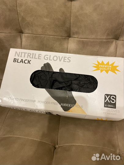 Перчатки нитриловые xs