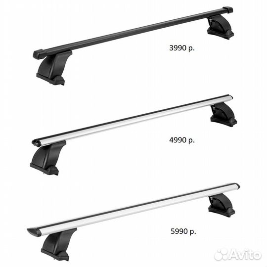 Багажник на крышу Chevrolet Niva в штатное место