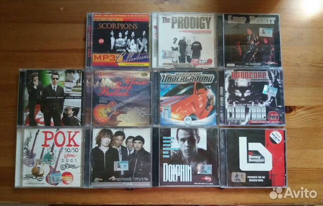 CD диски, мр3 диски Prodigy, Limp Bizkit, Dolphin