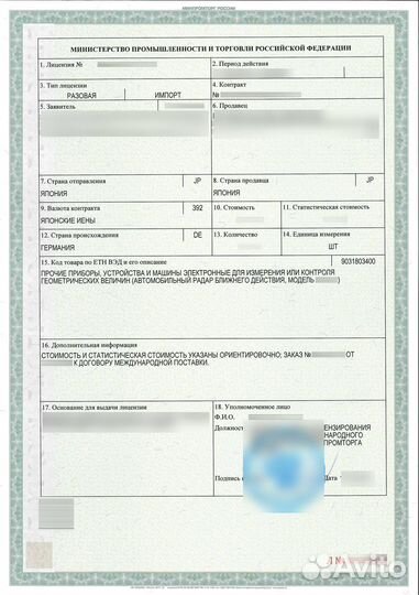 Ввоз рэс/вчу