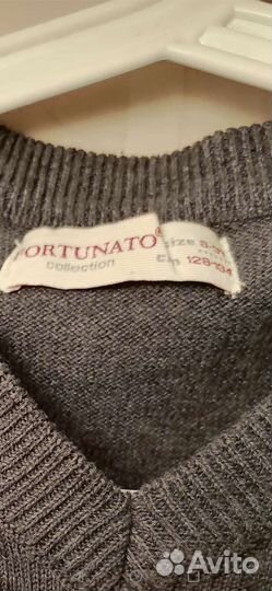 Жилет для мальчика серый школьный