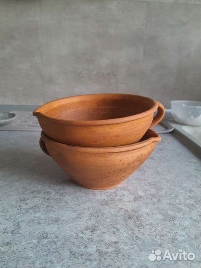 Крынки горшочки пиалы миски глиняные