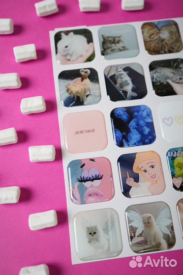 3D стикеры оптом со своими дизайнами