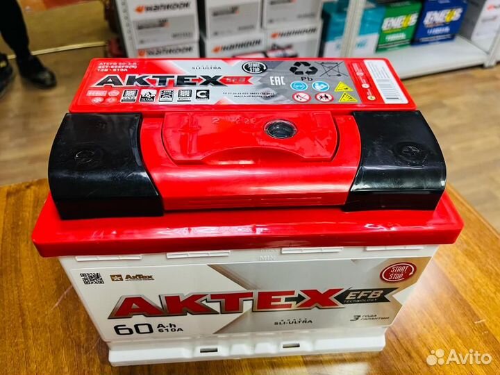 Аккумулятор 60 EFB Актех на Пежо Киа Хендай Рено