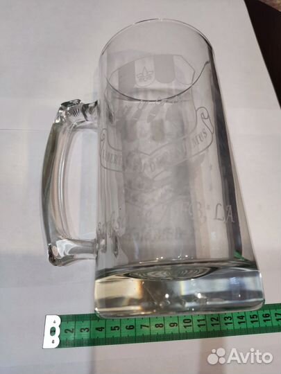 Коллекционная стеклянная пивная кружка ввс США