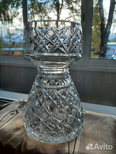Ваза хрустальная