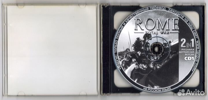 Rome. Total War. Фаргус пк PC 2 CD диск 2004