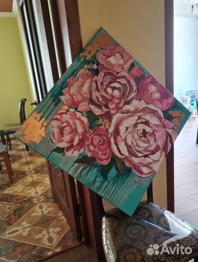 Картина акрилом на холсте,фактурная паста