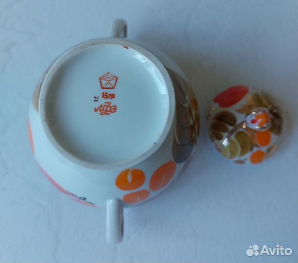 Сахарница фарфор СССР