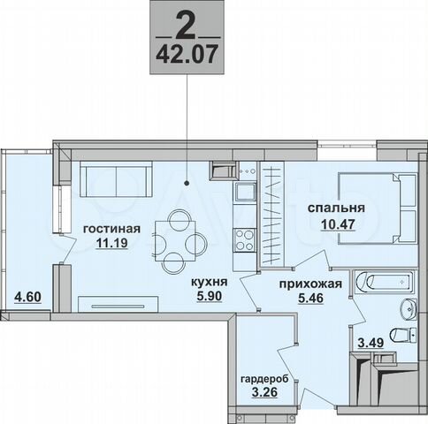 Квартиры на солдатова 2 в чудово расположения 2-к квартира, 42.4 м², 4/25 эт. на продажу в Перми Купить квартиру Авито