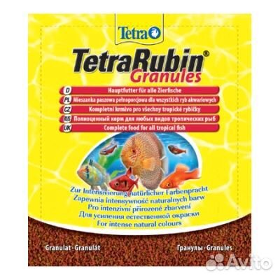 Tetra Rubin 15гр корм в гранулах для улучшения окр