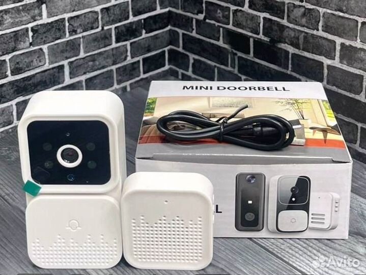 Видеодомофон с камерой видеозвонок Wi-Fi с записью