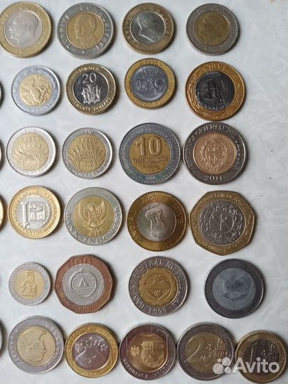 Иностранные монеты биметалл