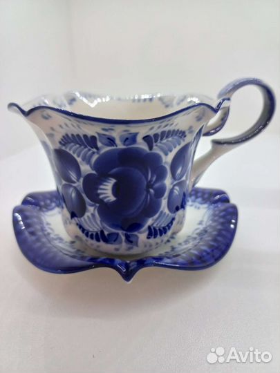 Сервиз чайный авторский Гжель