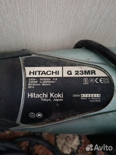 Болгарка hitachi