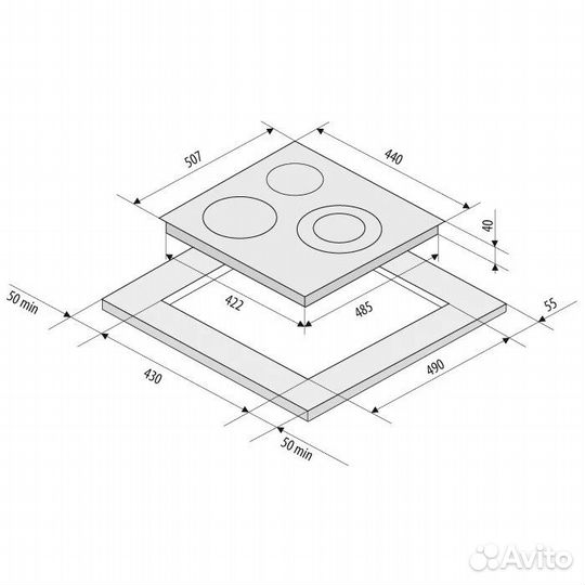 Варочная панель Krona Delizia 45 WH