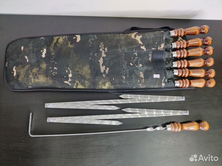 Подарочный набор шампуров в чехле, кейсе