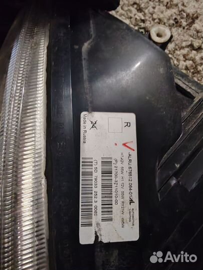 Фара правая лада приора