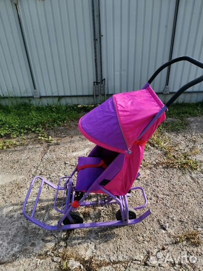 Детские санки коляска
