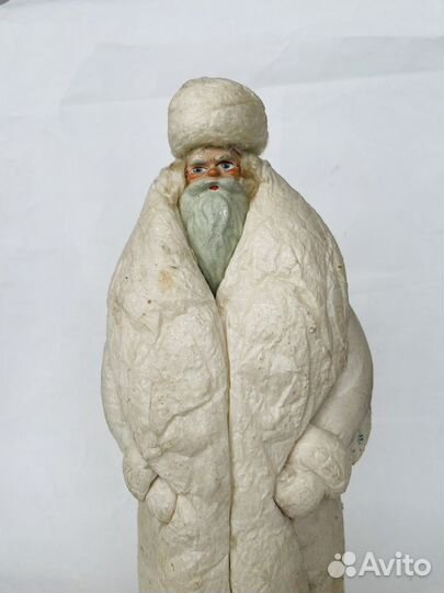 Ватный Дед Мороз на Подставке под ёлку СССР