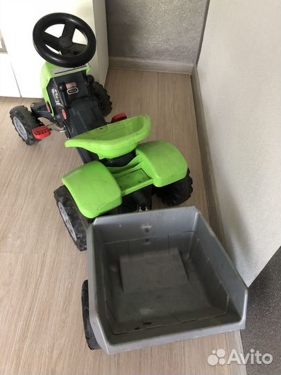 Трактор толокар велосипед с прицепом