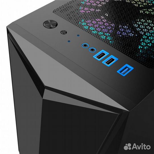 Корпус 1stplayer DK-3 TG Black DK-3-BK-3G6