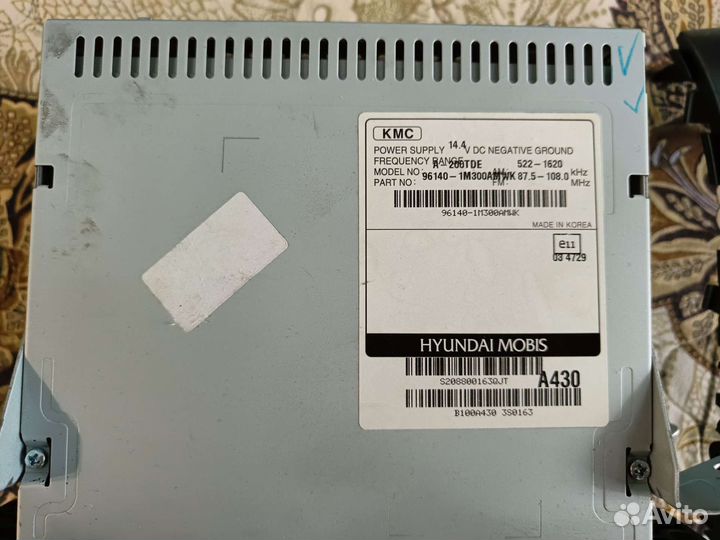 Штатное гу kia cerato 2 td