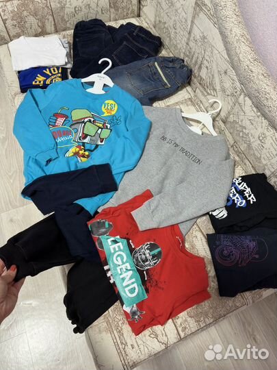 Пакет одежды на мальчика 128-134