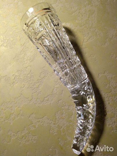 Хрустальный рог СССР и рюмки